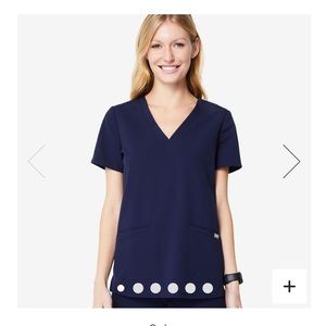 FIGS navy blue casma top